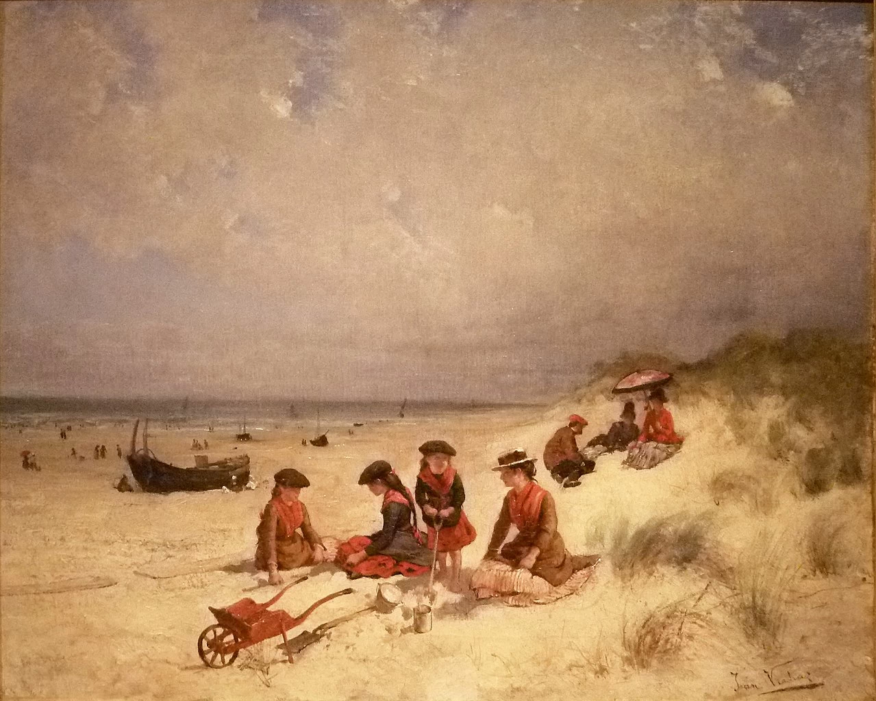 Seduti lungo le dune